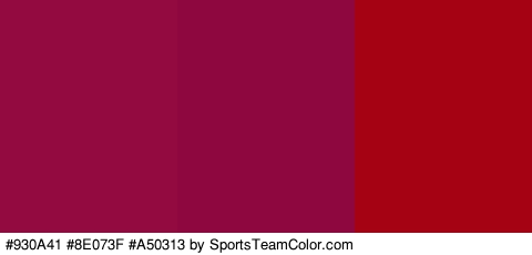 #930A41 #8E073F #A50313 Colors