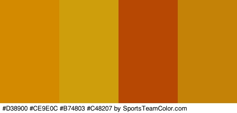 #D38900 #CE9E0C #B74803 #C48207 Colors