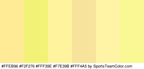 #FFEB96 #F2F276 #FFF39E #F7E39B #FFF4A5 #F9F895 Colors