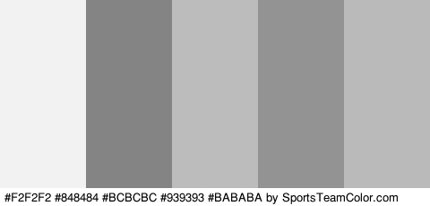 #F2F2F2 #848484 #BCBCBC #939393 #BABABA Colors