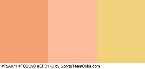 #F2A071 #FCBC9C #EFD17C Colors