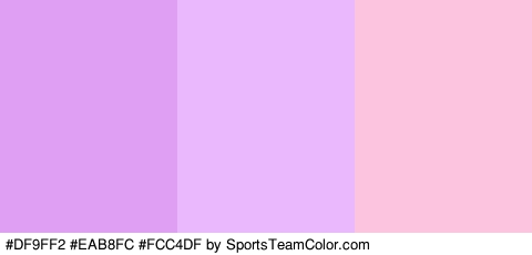 #DF9FF2 #EAB8FC #FCC4DF Colors