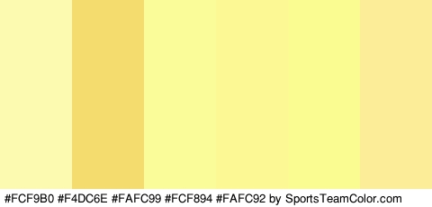 #FCF9B0 #F4DC6E #FAFC99 #FCF894 #FAFC92 #FCED99 Colors