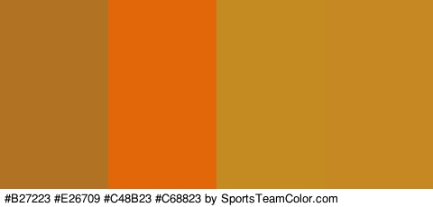 #B27223 #E26709 #C48B23 #C68823 Colors