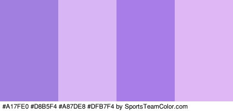 #A17FE0 #D8B5F4 #A87DE8 #DFB7F4 Colors