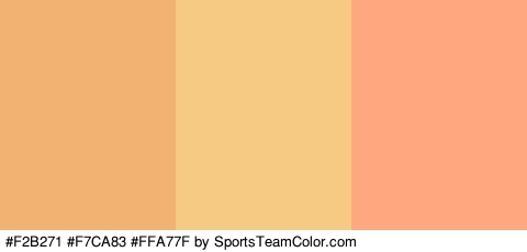 #F2B271 #F7CA83 #FFA77F Colors