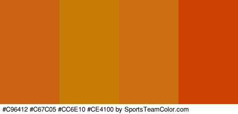 #C96412 #C67C05 #CC6E10 #CE4100 Colors