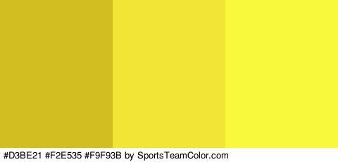 #D3BE21 #F2E535 #F9F93B Colors