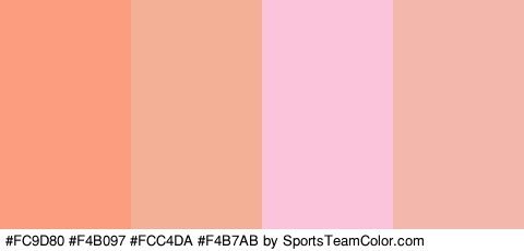 #FC9D80 #F4B097 #FCC4DA #F4B7AB Colors