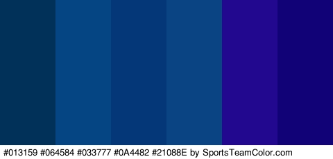 #013159 #064584 #033777 #0A4482 #21088E #120277 Colors