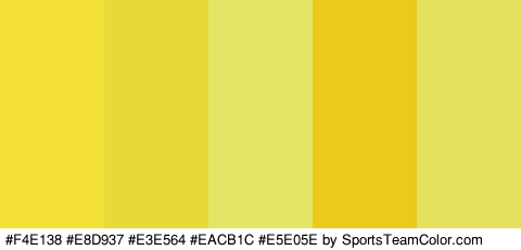 #F4E138 #E8D937 #E3E564 #EACB1C #E5E05E Colors