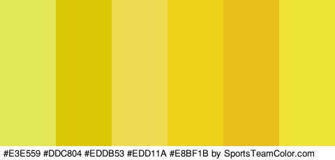 #E3E559 #DDC804 #EDDB53 #EDD11A #E8BF1B #EDE334 Colors