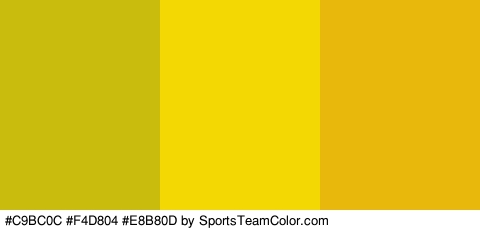 #C9BC0C #F4D804 #E8B80D Colors