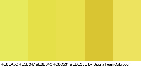 #E8EA5D #E5E047 #E8E04C #D8C531 #EDE35E Colors