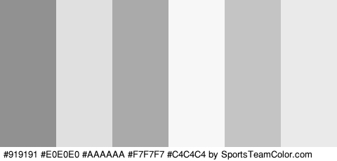 #919191 #E0E0E0 #AAAAAA #F7F7F7 #C4C4C4 #EAEAEA Colors