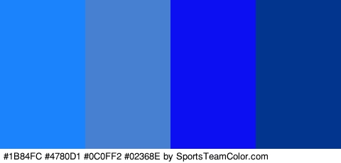 #1B84FC #4780D1 #0C0FF2 #02368E Colors