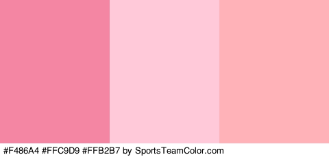 #F486A4 #FFC9D9 #FFB2B7 Colors