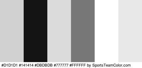 #D1D1D1 #141414 #DBDBDB #777777 #FFFFFF #E8E8E8 Colors