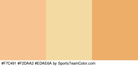 #F7C491 #F2DAA2 #EDAE6A Colors