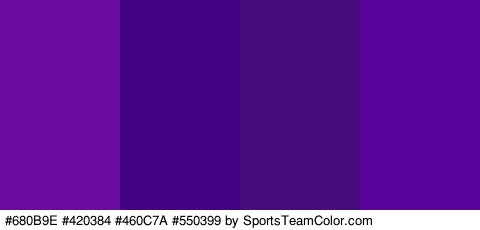 #680B9E #420384 #460C7A #550399 Colors