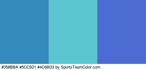 #358BBA #5CC5D1 #4C6BD3 Colors