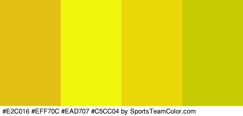 #E2C016 #EFF70C #EAD707 #C5CC04 Colors