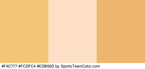 #F4C777 #FCDFC4 #EDB56D Colors