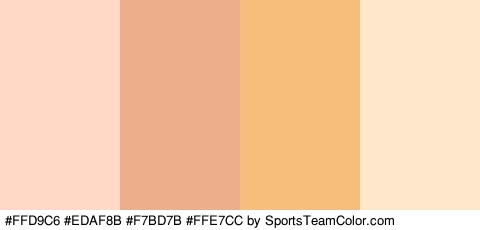 #FFD9C6 #EDAF8B #F7BD7B #FFE7CC Colors