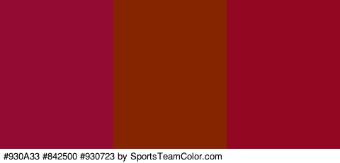 #930A33 #842500 #930723 Colors