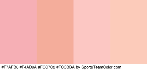 #F7AFB6 #F4AD9A #FCC7C2 #FCCBBA Colors