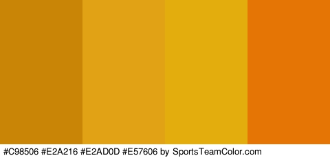 #C98506 #E2A216 #E2AD0D #E57606 Colors