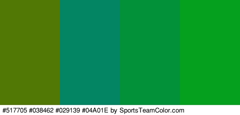 #517705 #038462 #029139 #04A01E Colors