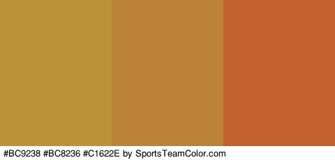 #BC9238 #BC8236 #C1622E Colors