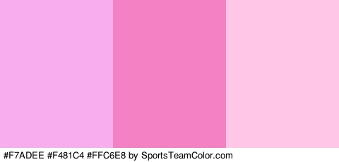 #F7ADEE #F481C4 #FFC6E8 Colors