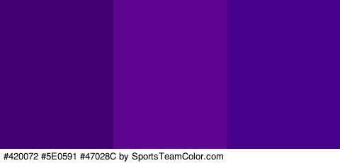 #420072 #5E0591 #47028C Colors