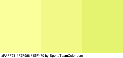 #FAFF9B #F2F986 #E5F470 Colors