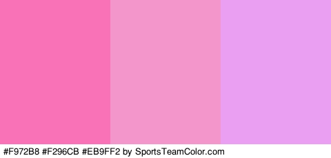 #F972B8 #F296CB #EB9FF2 Colors