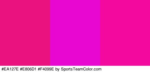 #EA127E #E806D1 #F4099E Colors