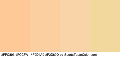 #FFC896 #FCCFA1 #F9D4A9 #F2D89D Colors