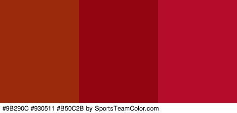 #9B290C #930511 #B50C2B Colors