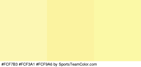 #FCF7B3 #FCF3A1 #FCF9A6 Colors