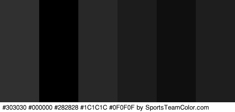 #303030 #000000 #282828 #1C1C1C #0F0F0F #1E1E1E Colors