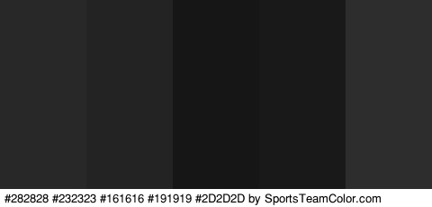 #282828 #232323 #161616 #191919 #2D2D2D Colors