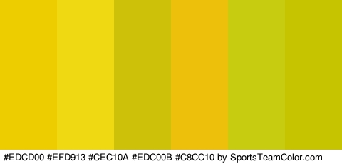 #EDCD00 #EFD913 #CEC10A #EDC00B #C8CC10 #C6C301 Colors