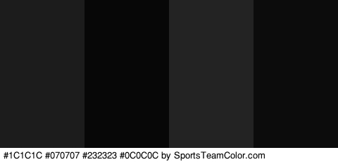 #1C1C1C #070707 #232323 #0C0C0C Colors