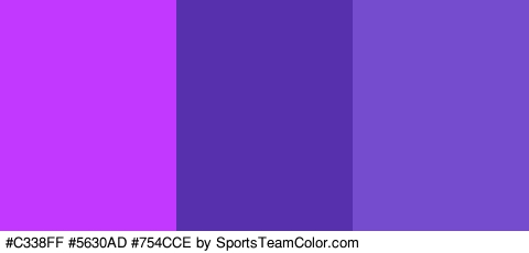 #C338FF #5630AD #754CCE Colors