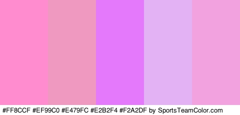 #FF8CCF #EF99C0 #E479FC #E2B2F4 #F2A2DF Colors