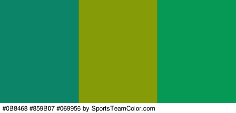 #0B8468 #859B07 #069956 Colors