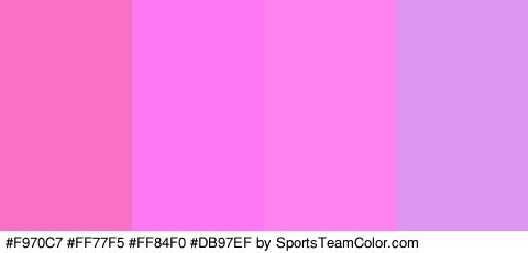 #F970C7 #FF77F5 #FF84F0 #DB97EF Colors