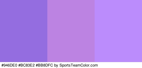 #946DE0 #BC83E2 #BB8DFC Colors